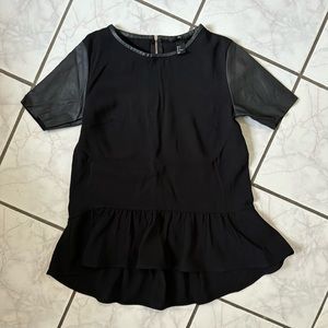 H&M leather top
